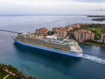 Freedom of the Seas leaving Miami, Florida
