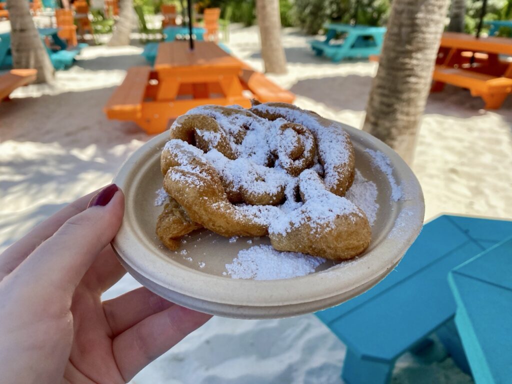 Funnel cake from Snack Shack at CocoCay