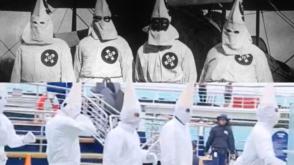 Offensive costumes side by side