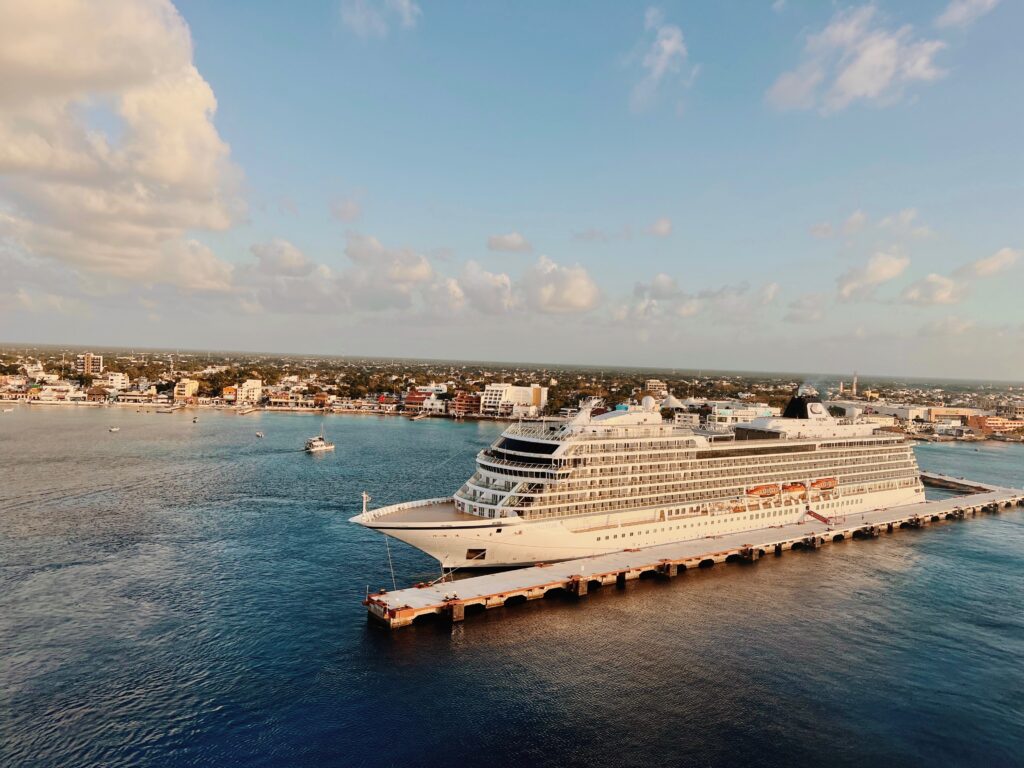 Viking cruise ship in Cozumel, Mexico