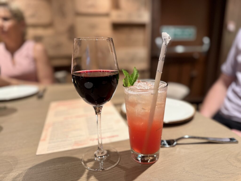 Two drinks on a Royal Caribbean cruise