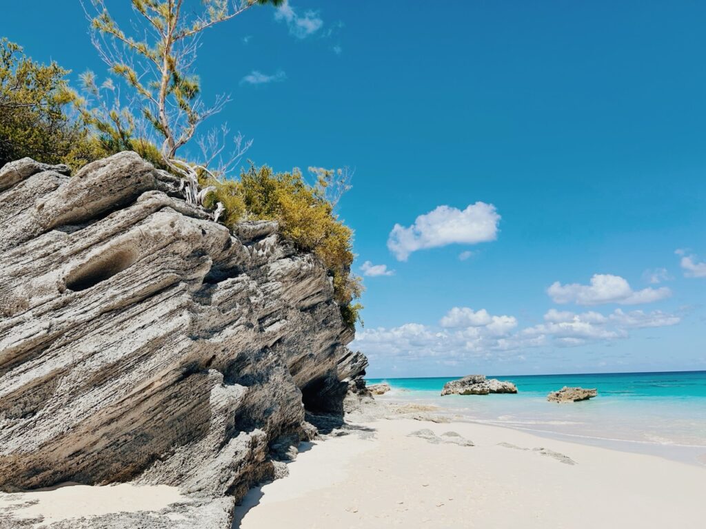Horseshoe Bay beach in Bermuda