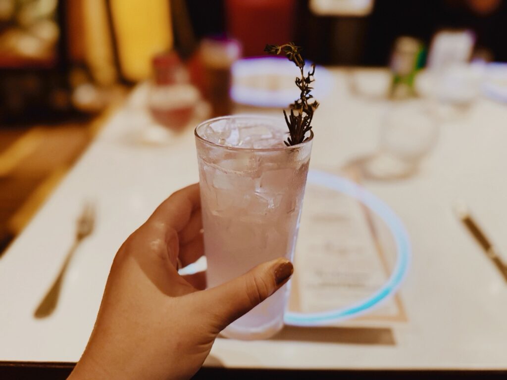 Lemonade drink at Le Petit Chef on a Celebrity cruise