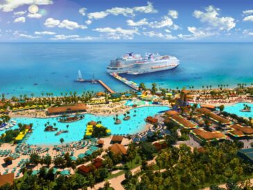Rendering of Carnival Cruise Line's private island, Celebration Key