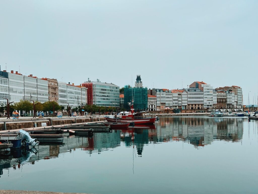 A Coruna, Spain harbor