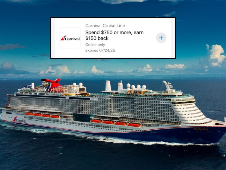 New Amex Offer: Earn $150 Back on Carnival Cruise Line Bookings