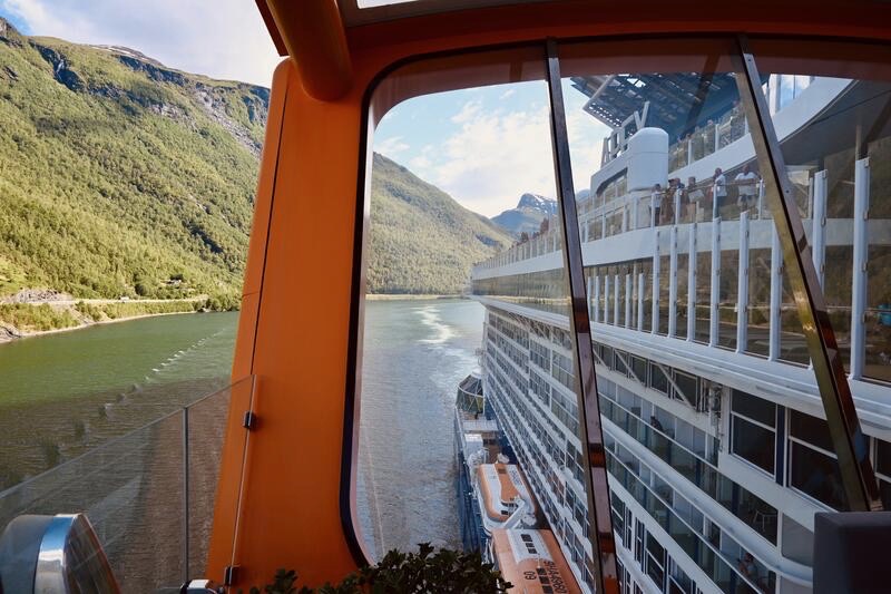 Celebrity Apex Magic Carpet views of Norway