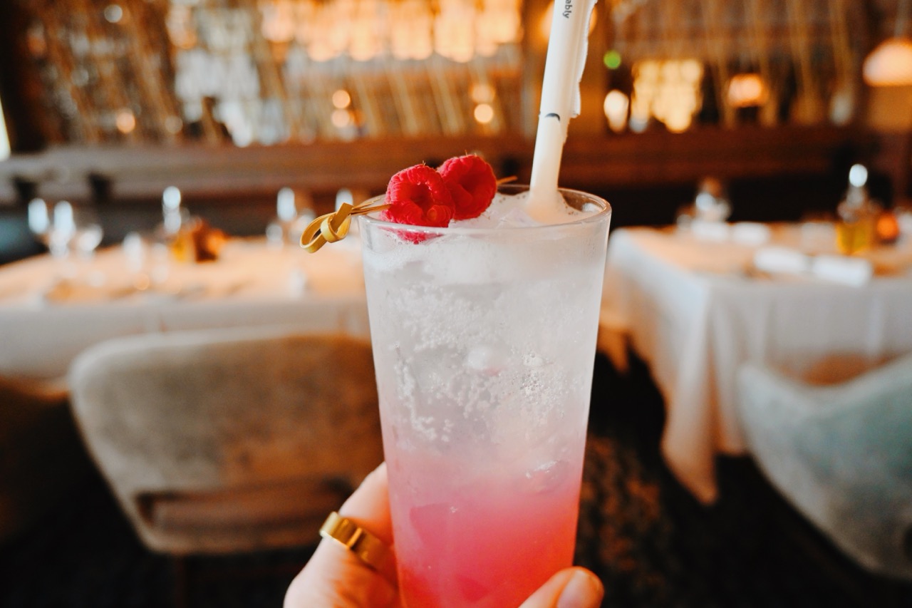 Celebrity Cruises Raspberry Fizz Mocktail