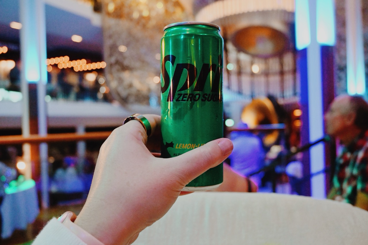 Celebrity Cruises Sprite Zero Soda