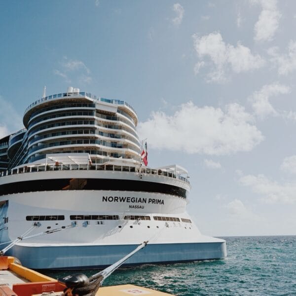 Norwegian Prima docked in Costa Maya, Mexico