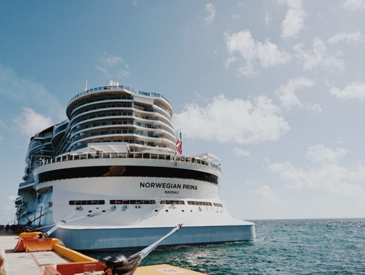 Norwegian Prima docked in Costa Maya, Mexico