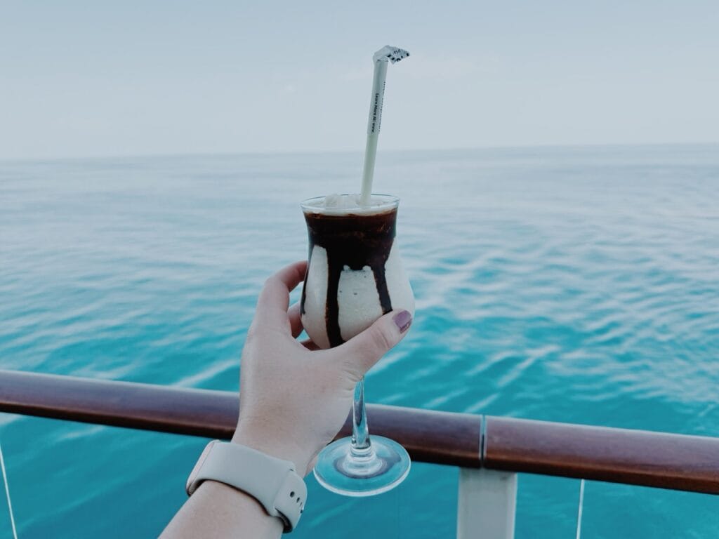 Cocktail on a cruise ship