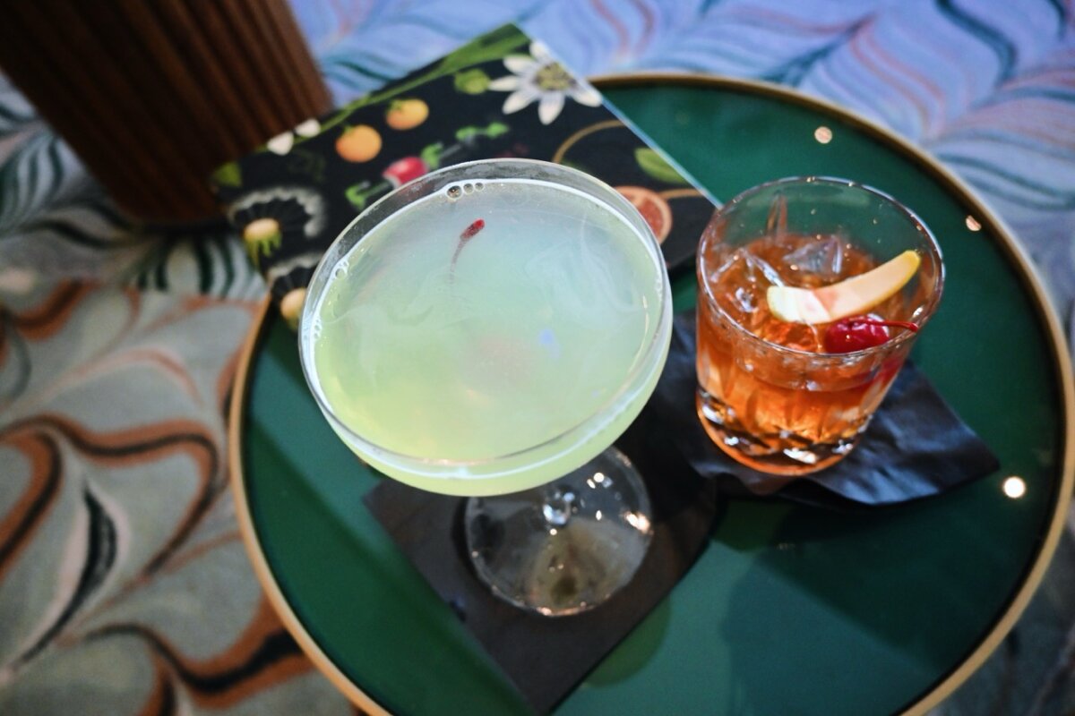 Two cocktails at the Eden Bar on Celebrity Cruises