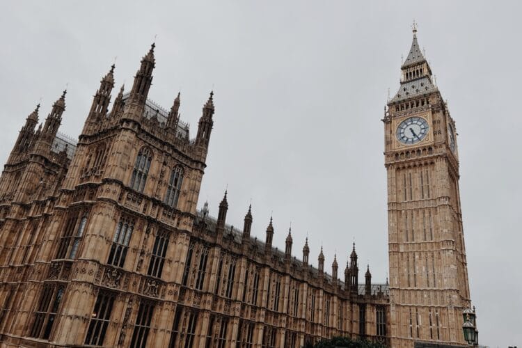 Big Ben and House of Parliament in London, England