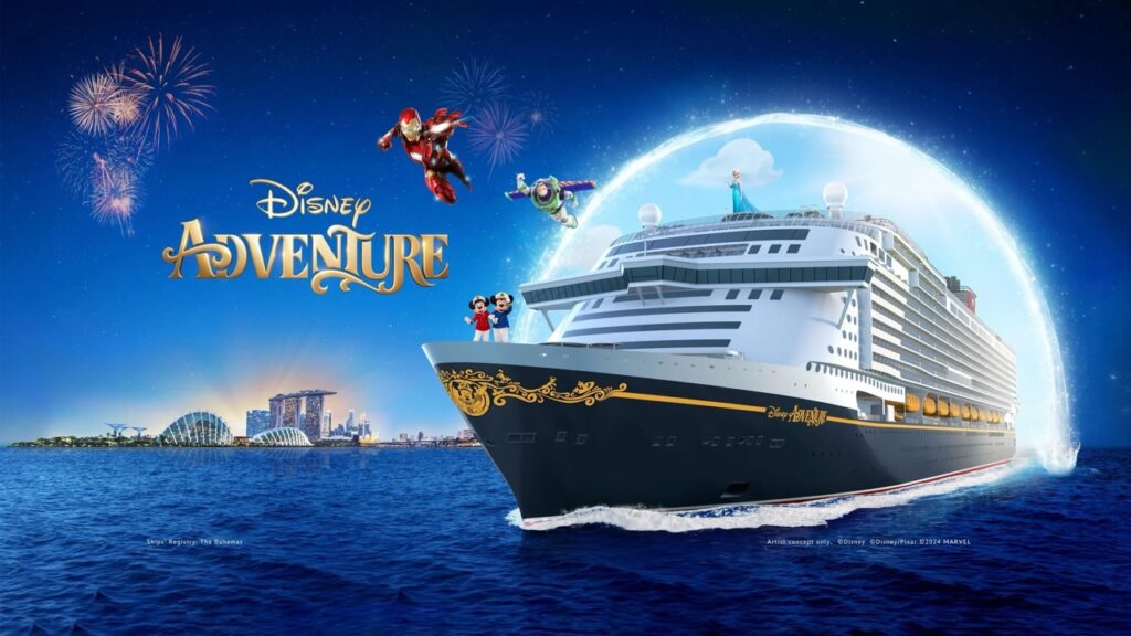 Disney Adventure cruise ship from Singapore concept picture