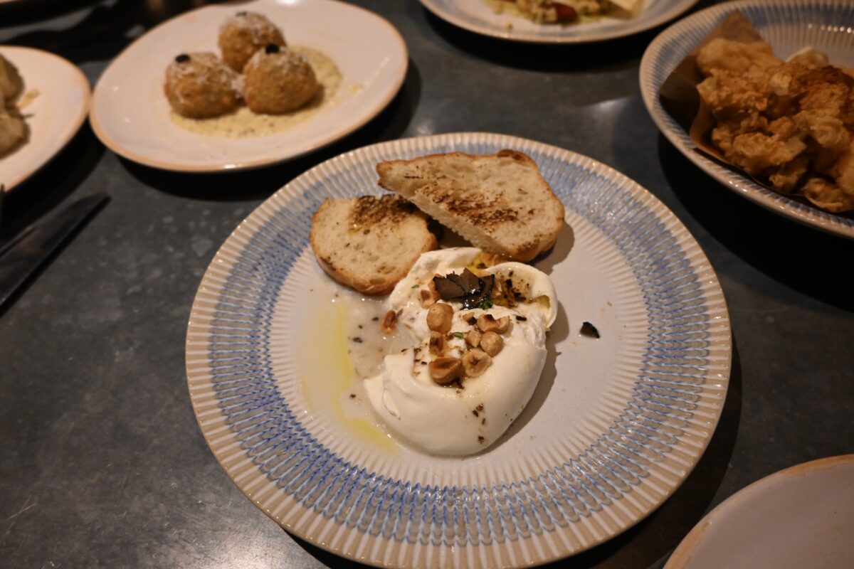 Honey Burrata appetizer at Jamie's Italian on Royal Caribbean