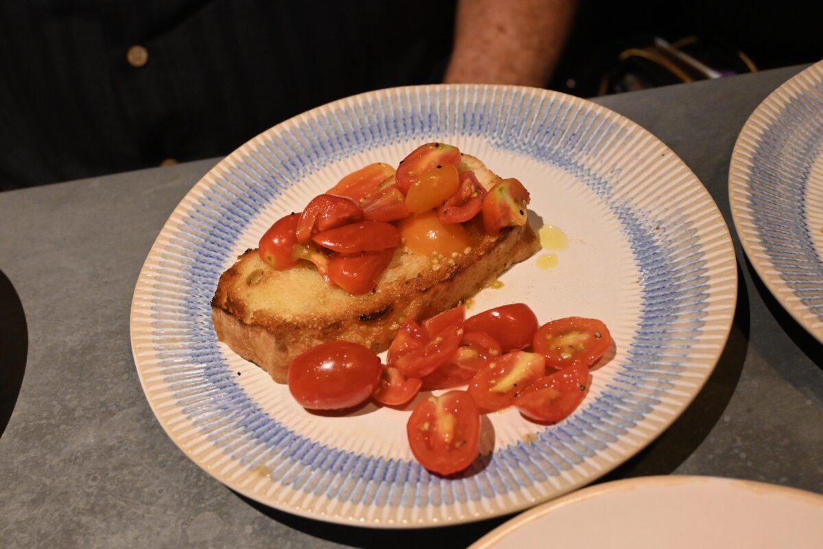 Bruschetta at Jamie's Italian on Royal Caribbean