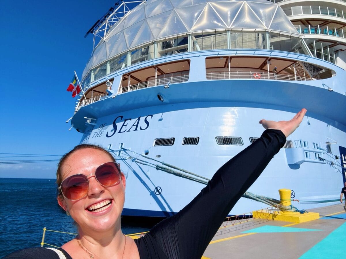 Allie Hubers with Royal Caribbean utopia of the seas