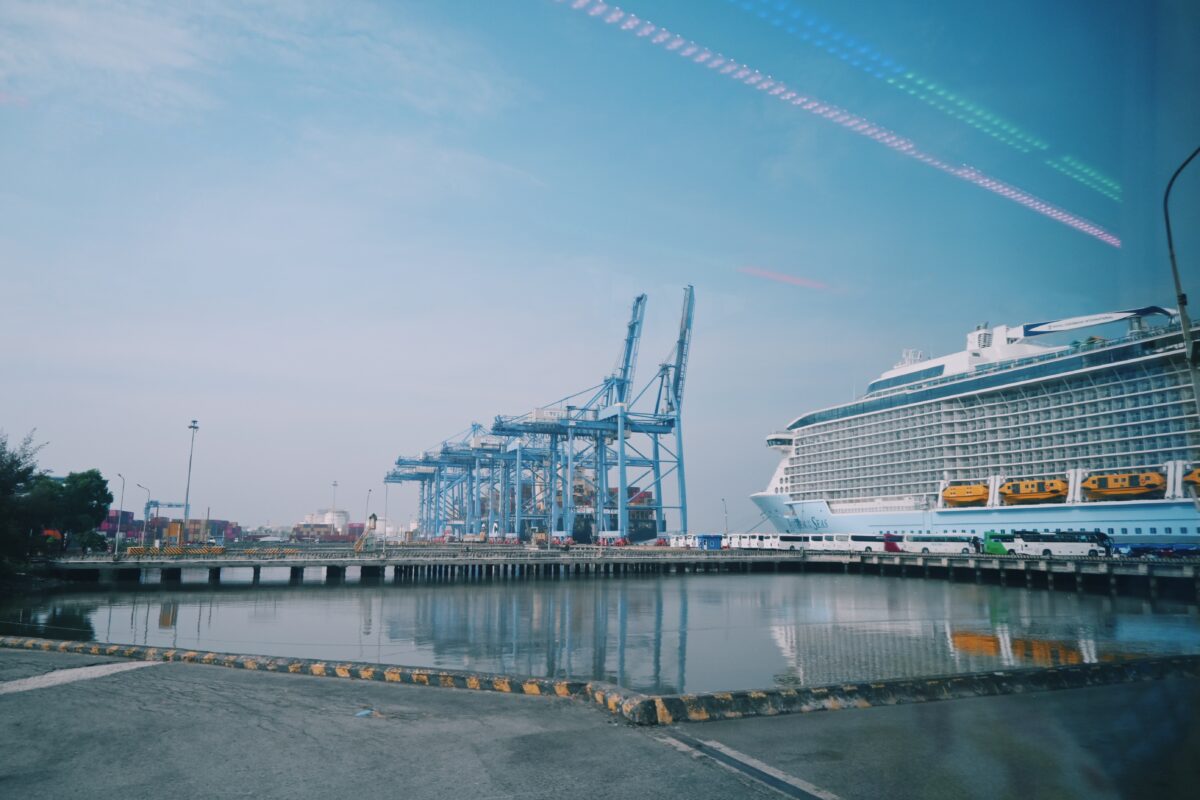 Anthem of the Seas docked in Phu My, Vietnam