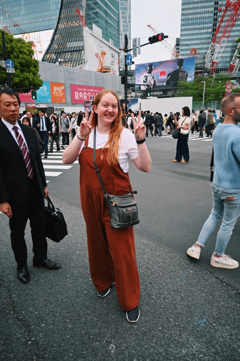 Asia cruise outfit idea for Tokyo, Japan with linen overalls