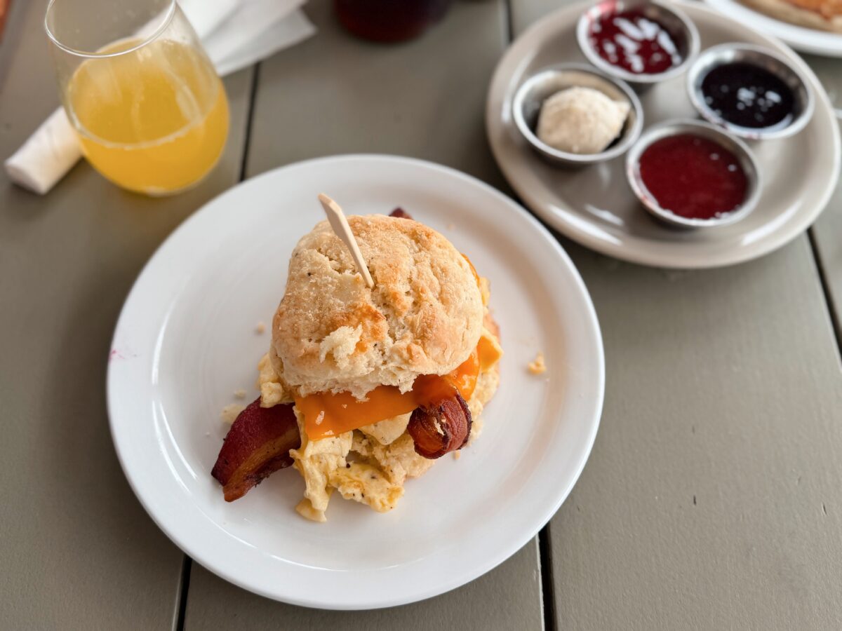 Big Bad Breakfast Breakfast Sandwich with Homemade Jam