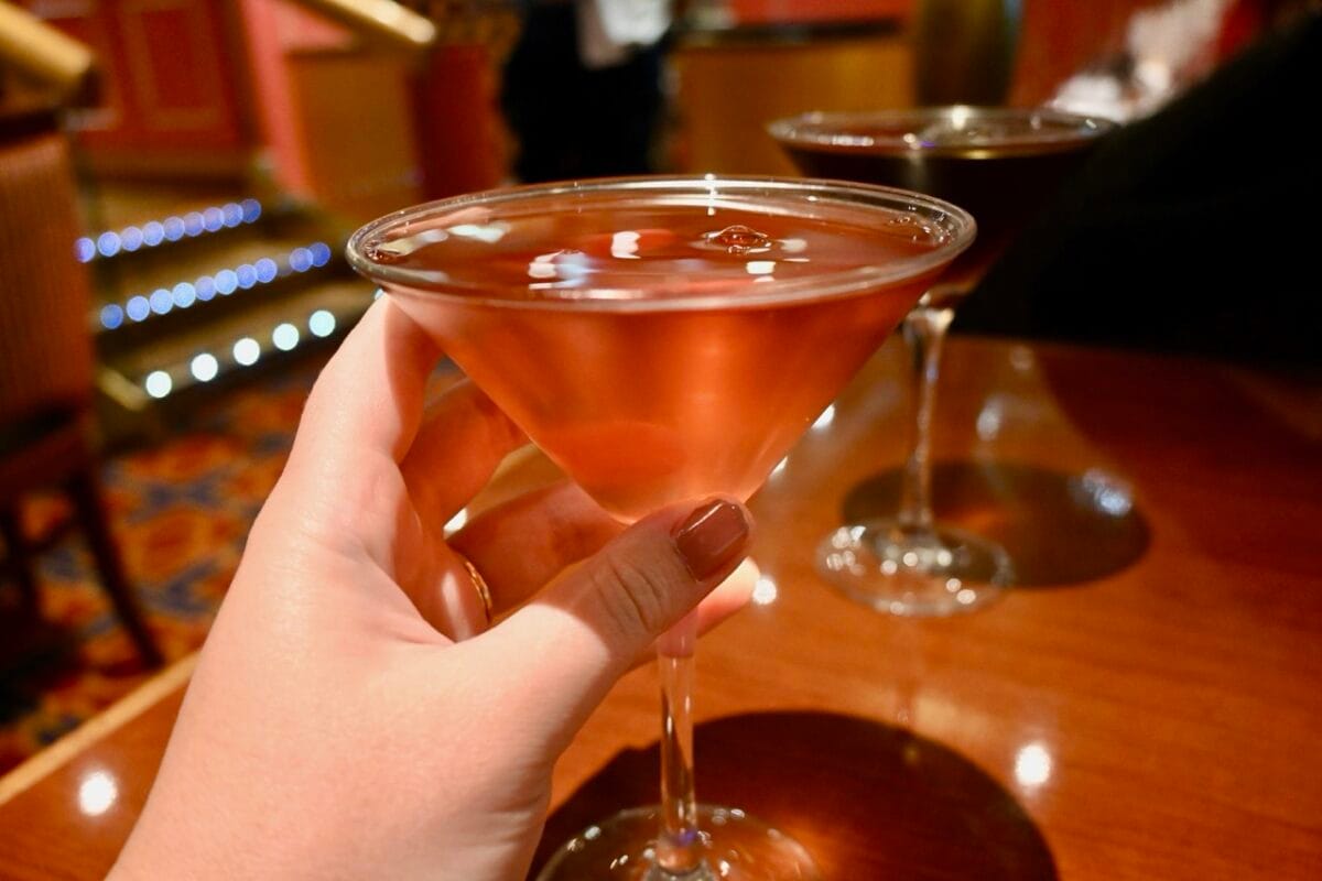 Martini from the Main Dining Room on a Carnival cruise