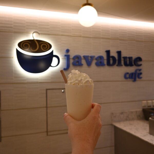 Spiked milkshake from Java Blue Cafe on a Carnival cruise