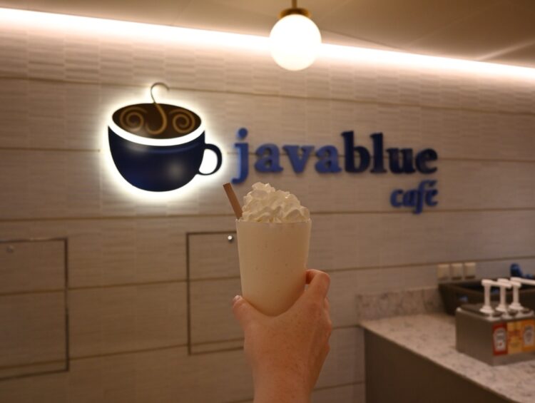 Spiked milkshake from Java Blue Cafe on a Carnival cruise