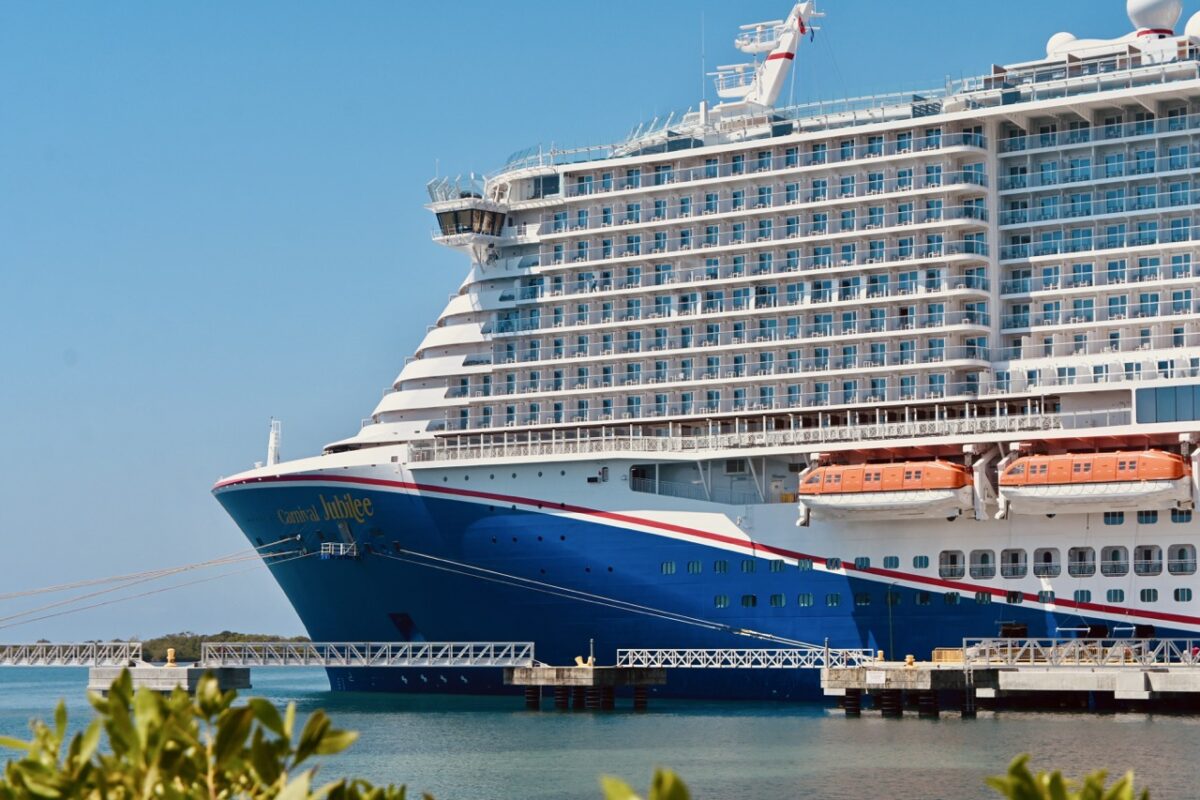 Carnival Jubilee docked in Honduras