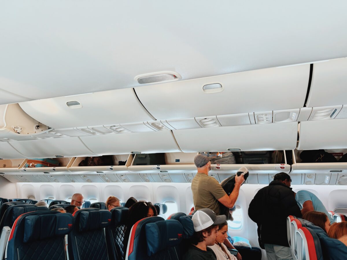 Crowded overhead bins