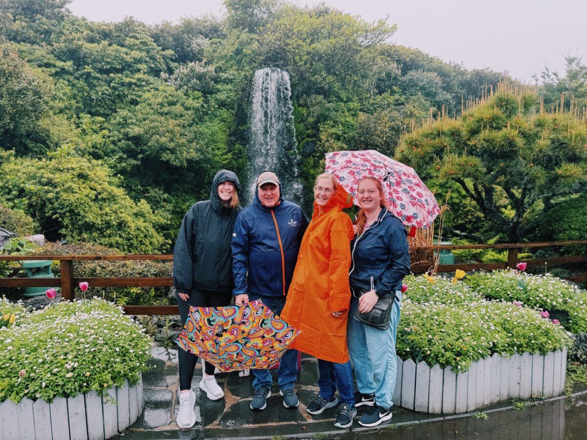 Family Photo in Jeju Island, South Korea at Folk Village