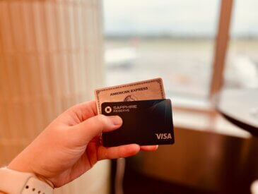 American Express and Visa cards