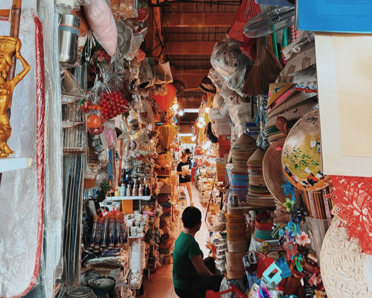 Ben Thanh market in Vietnam.