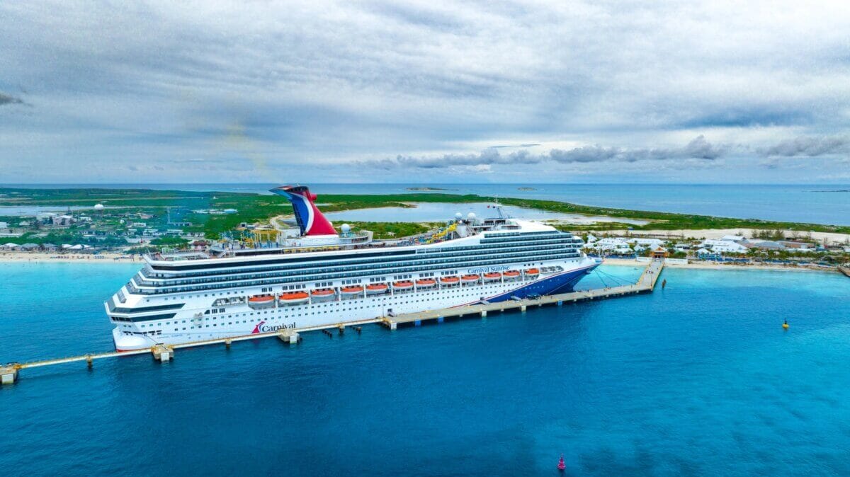 Carnival Sunrise docked in port