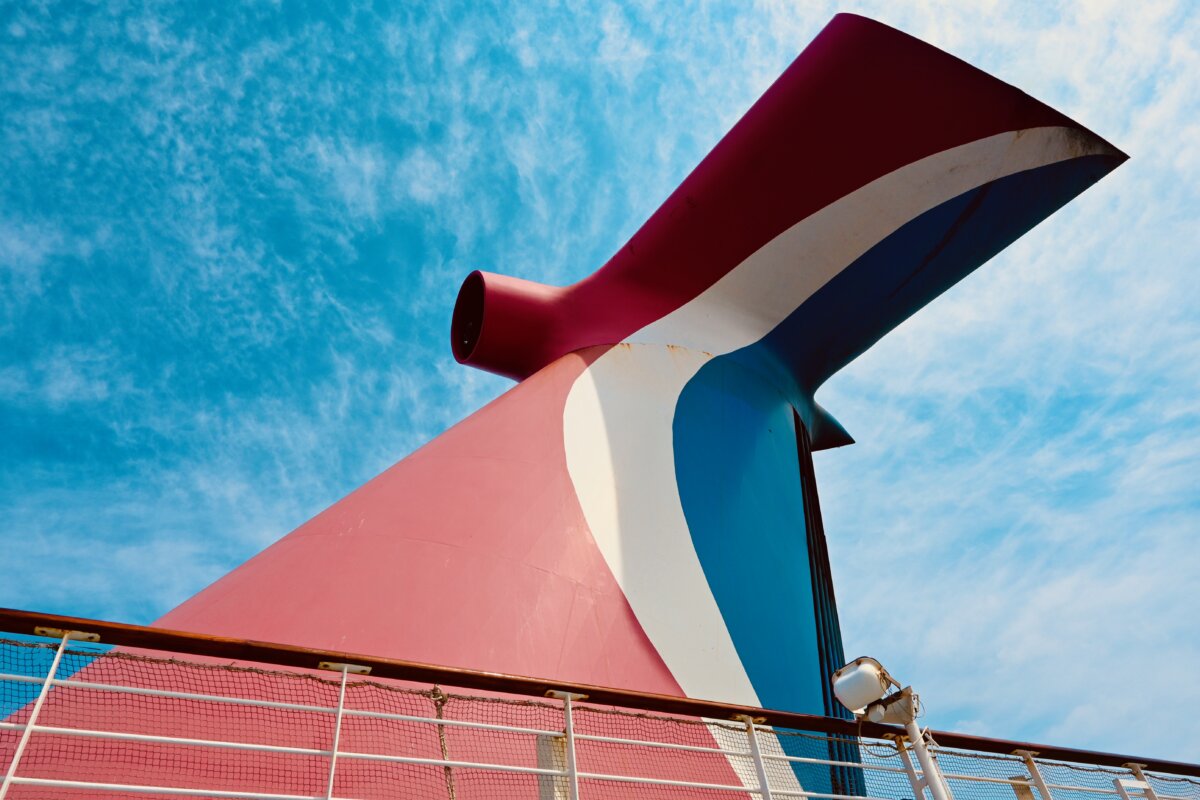 Carnival Valor funnel during New Orleans sailing