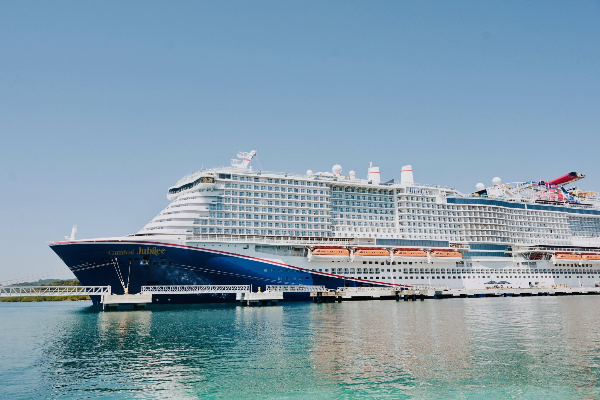 Carnival Jubilee docked in Honduras