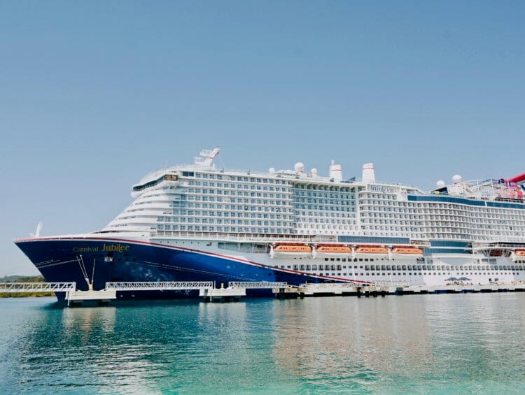Carnival Jubilee docked in Honduras