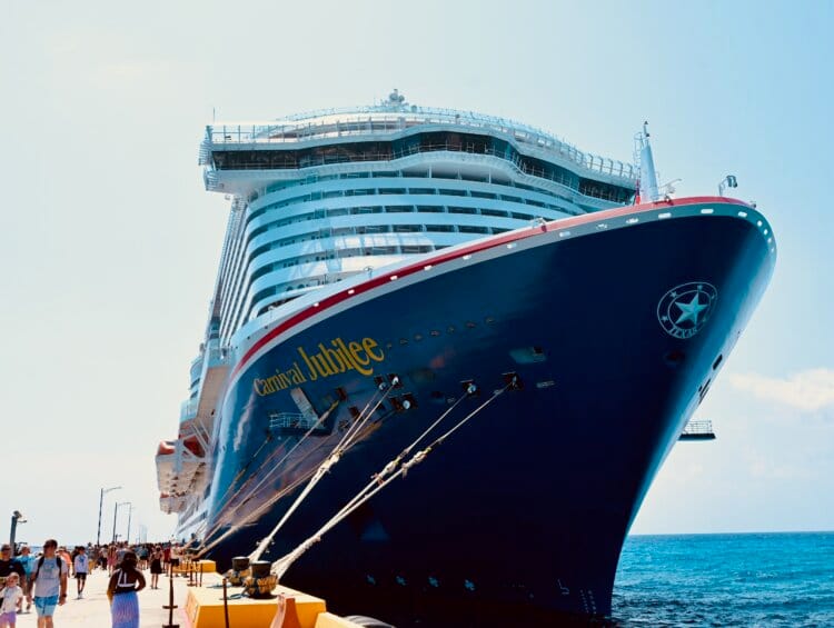 Carnival Jubilee docked in Costa Maya