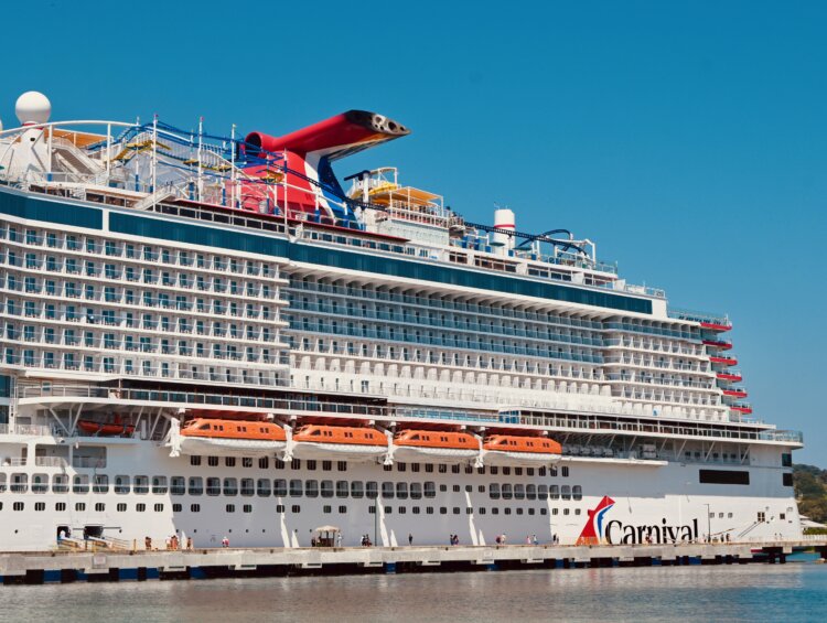 Carnival Jubilee docked in Honduras