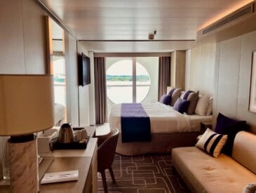 Deluxe porthole balcony cabin on Celebrity Apex in Norway