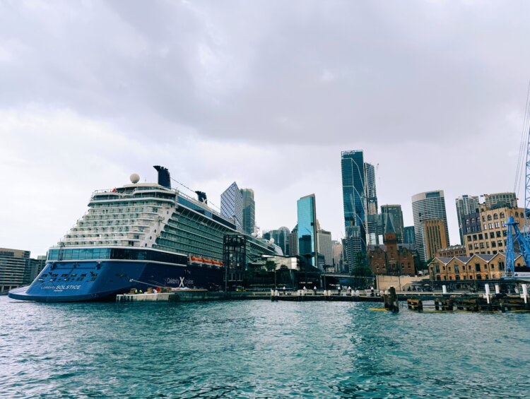 Celebrity Solstice docked in Sydney, Australia