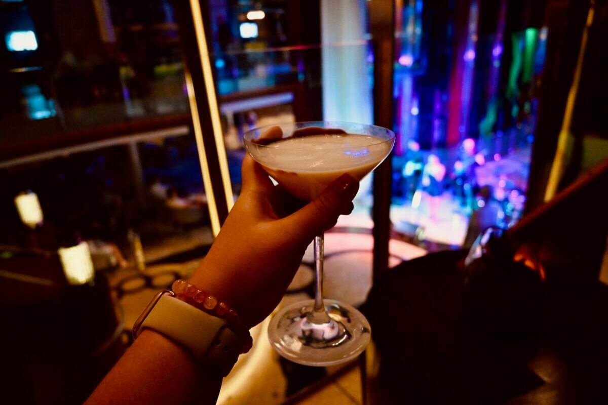 Martini cocktail at Celebrity Silhouette Martini Bar
