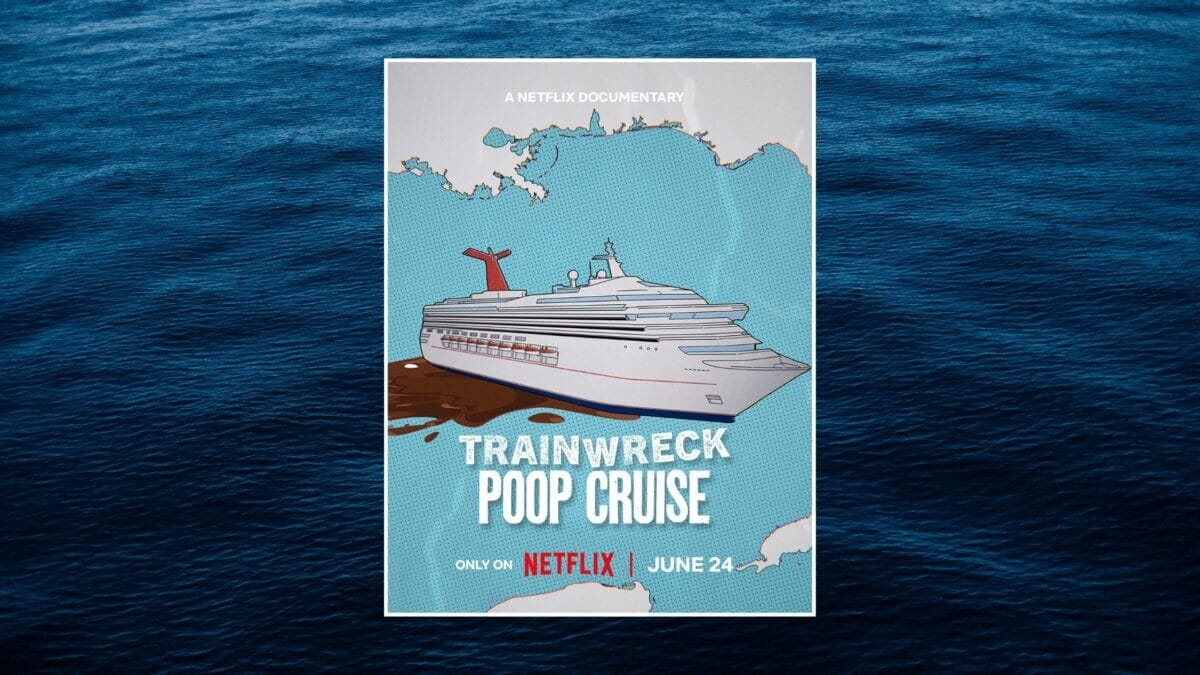 Netflix's "Trainwreck poop cruise" documentary cover