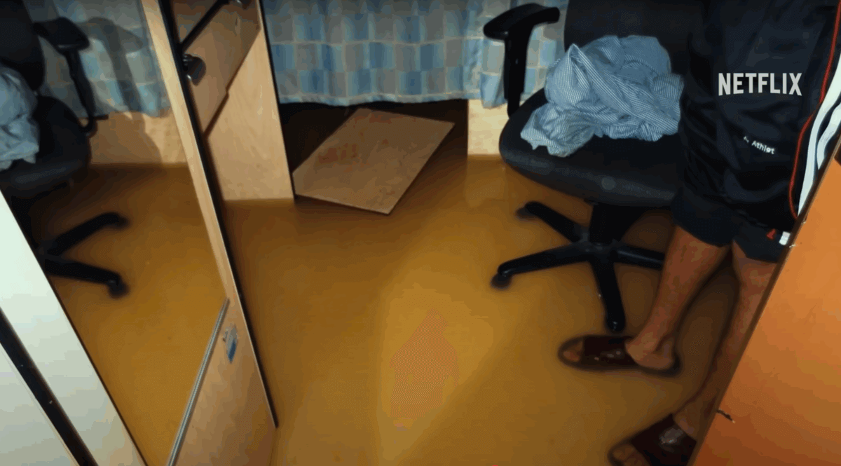 Nasty conditions on the poop cruise