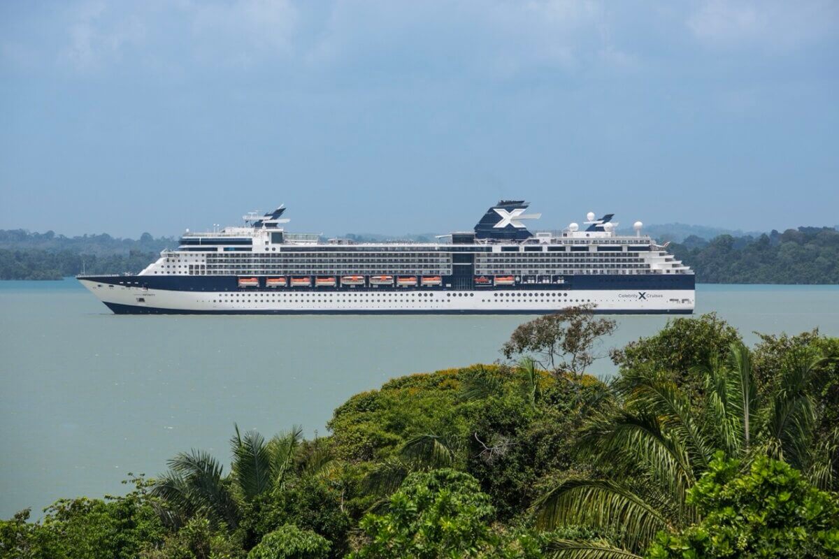 Celebrity Infinity cruise ship at sea