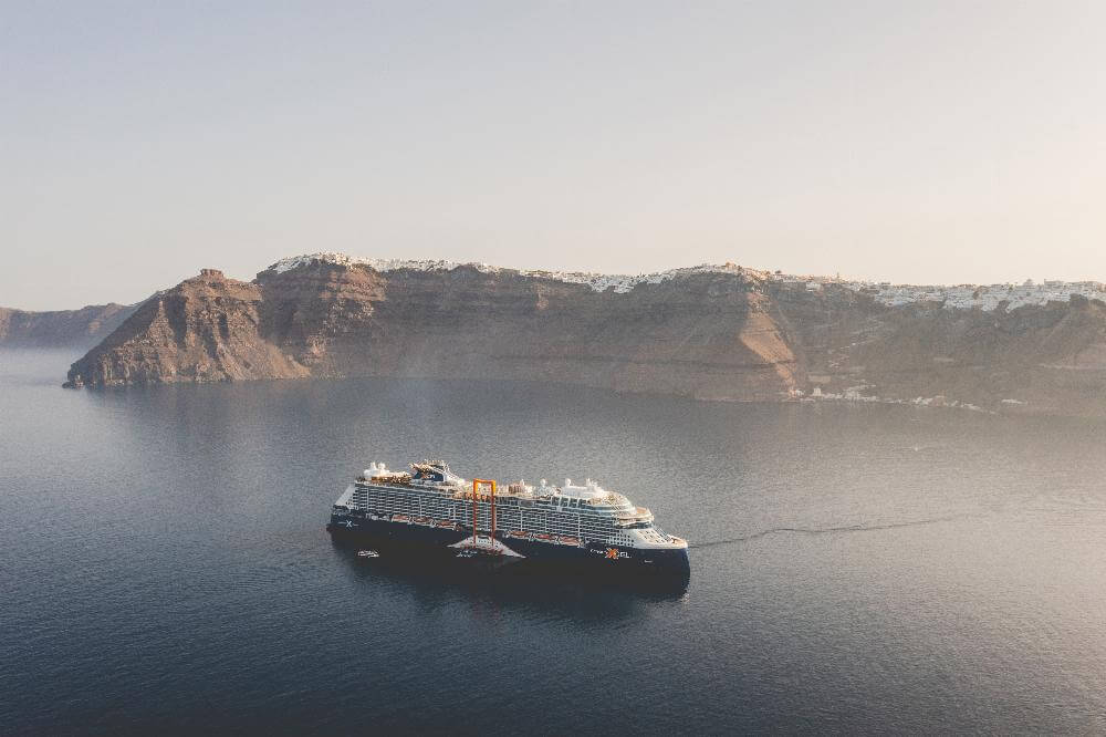 Celebrity Xcel in Santorini