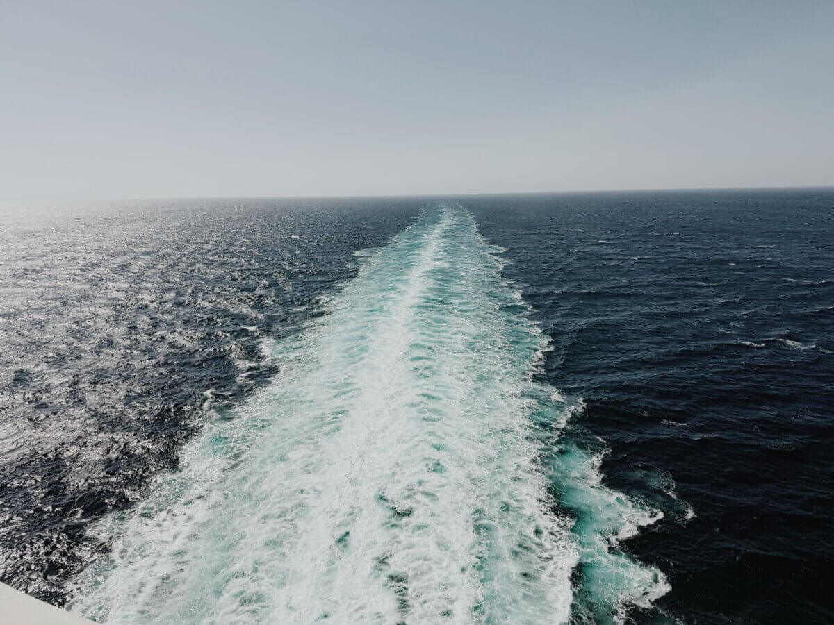 Cruise ship wake