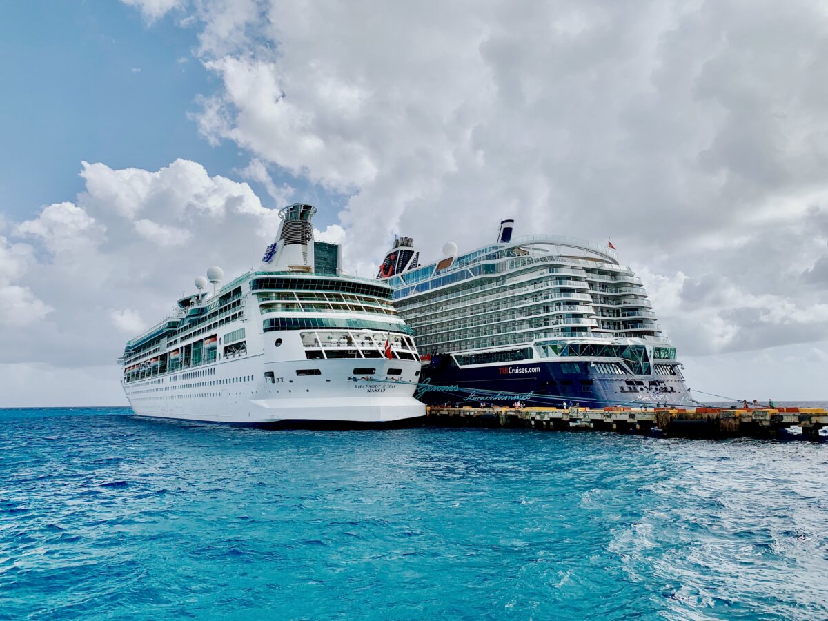 Rhapsody of the Seas docked in Costa Maya, Mexico