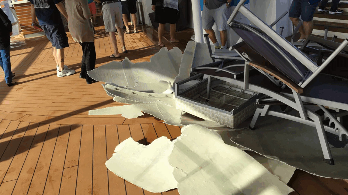 Anthem of the Seas storm damage