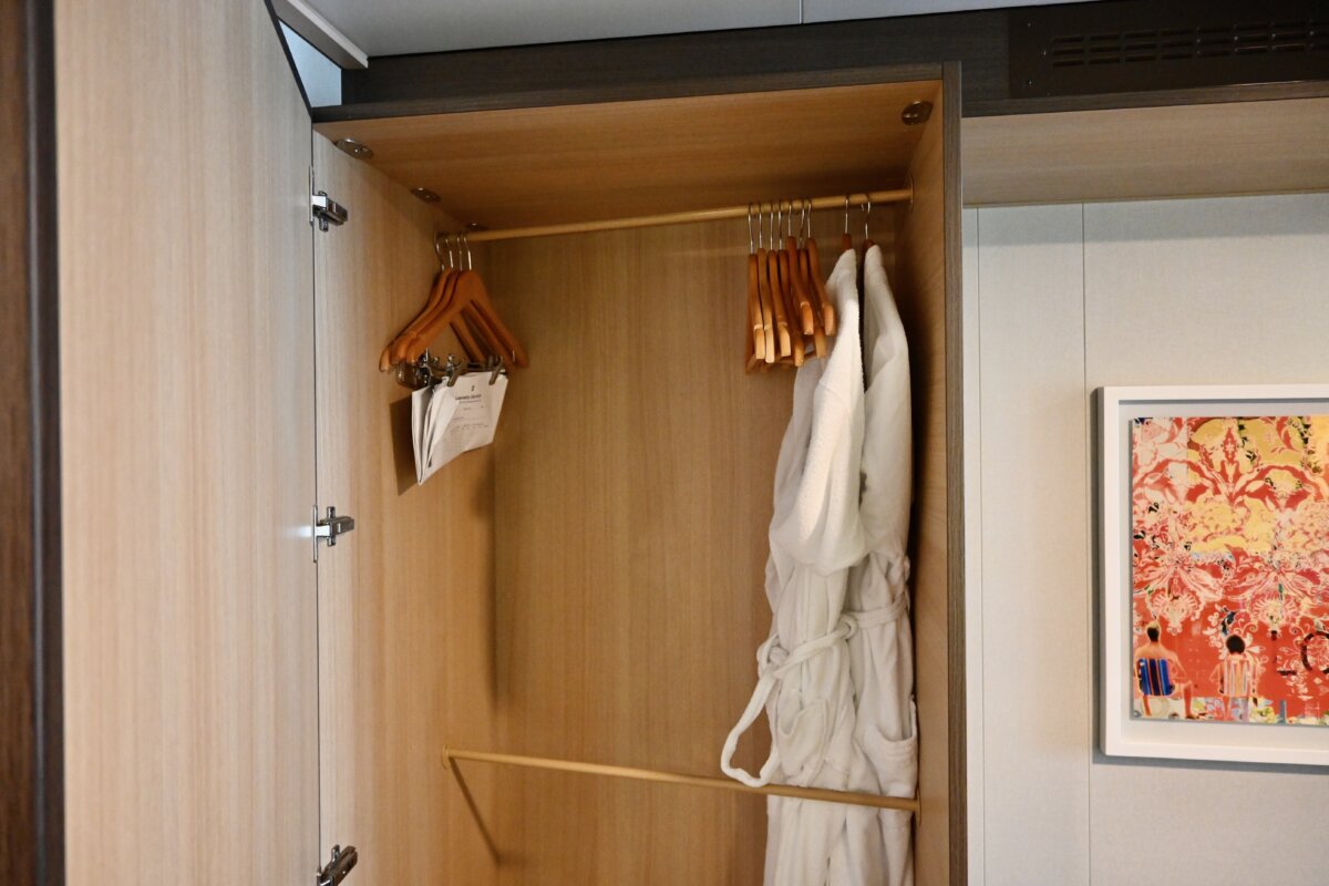 Cruise cabin bath robes on Royal Caribbean